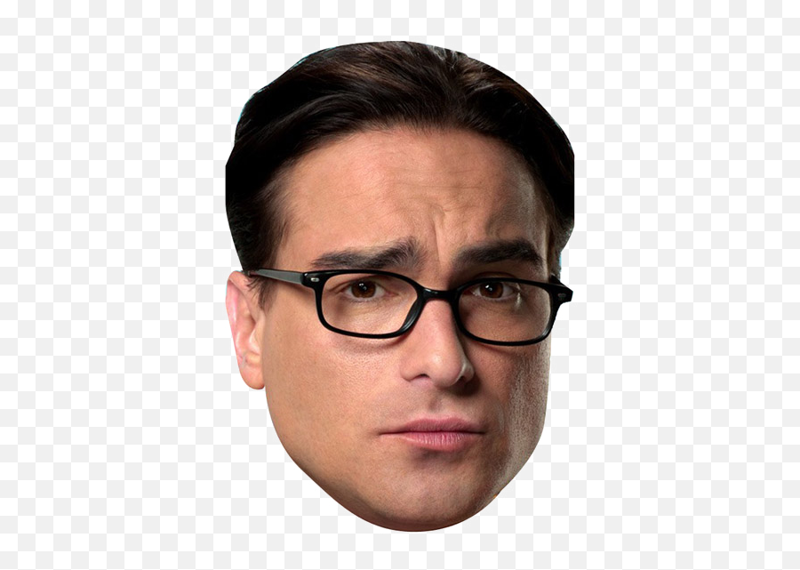 Leonard Big Bang Theory Celebrity Face - Leonard Big Bang Theory Face Emoji,Emoticon Big Bang Theory