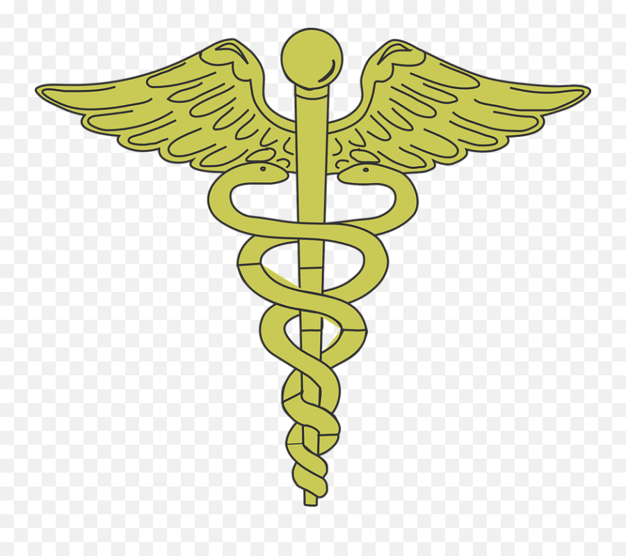 Universal Medical Symbols - Caduceus Yellow Emoji,Nursing Symbol Emoji