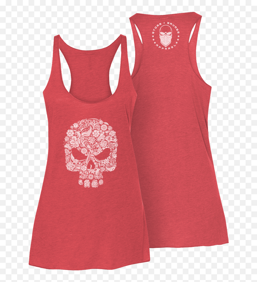 Fight Club Racerback Tank - Sleeveless Emoji,Flower Vs Footprints Skull Emoji