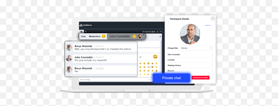 Moderated Chat At Livewebinar - Language Emoji,Chat Box Emotions