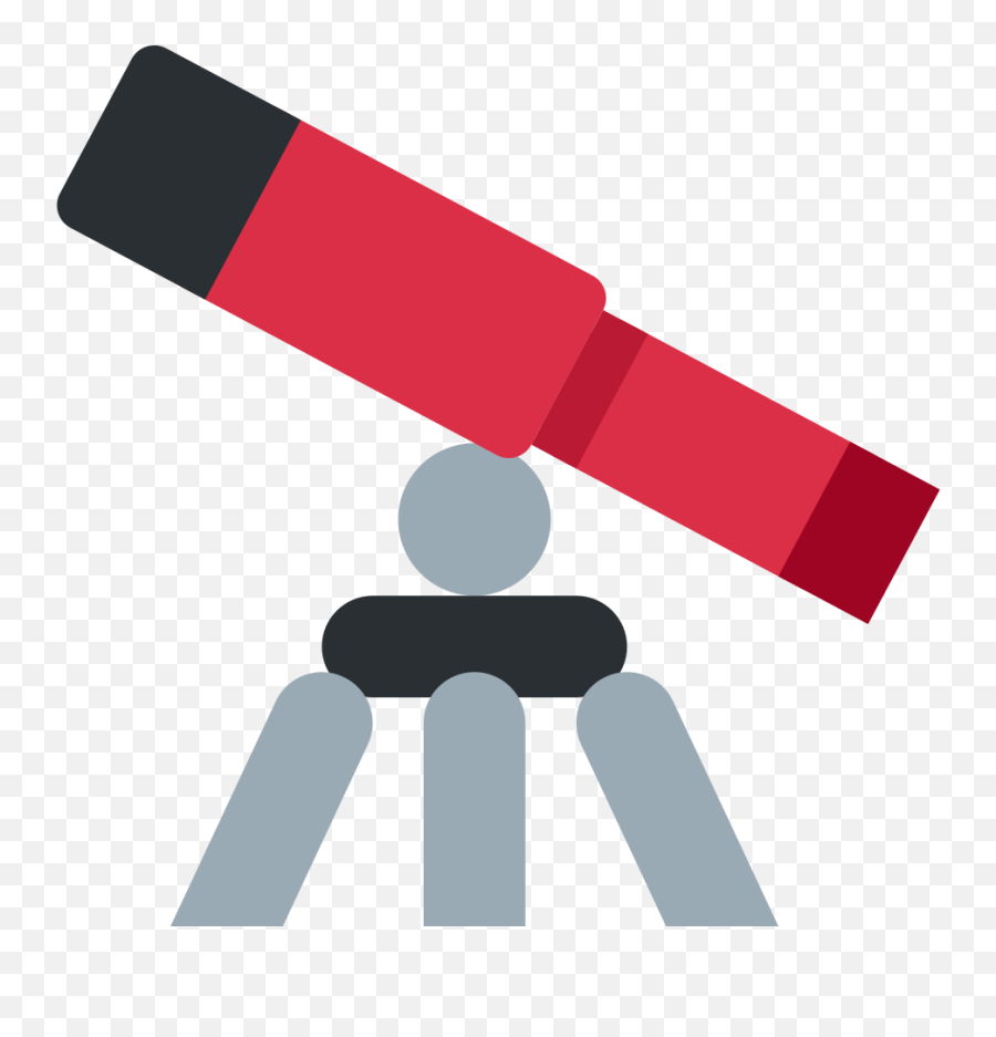 Telescope Emoji - Red Telescope Emoji,Telescope Emoji