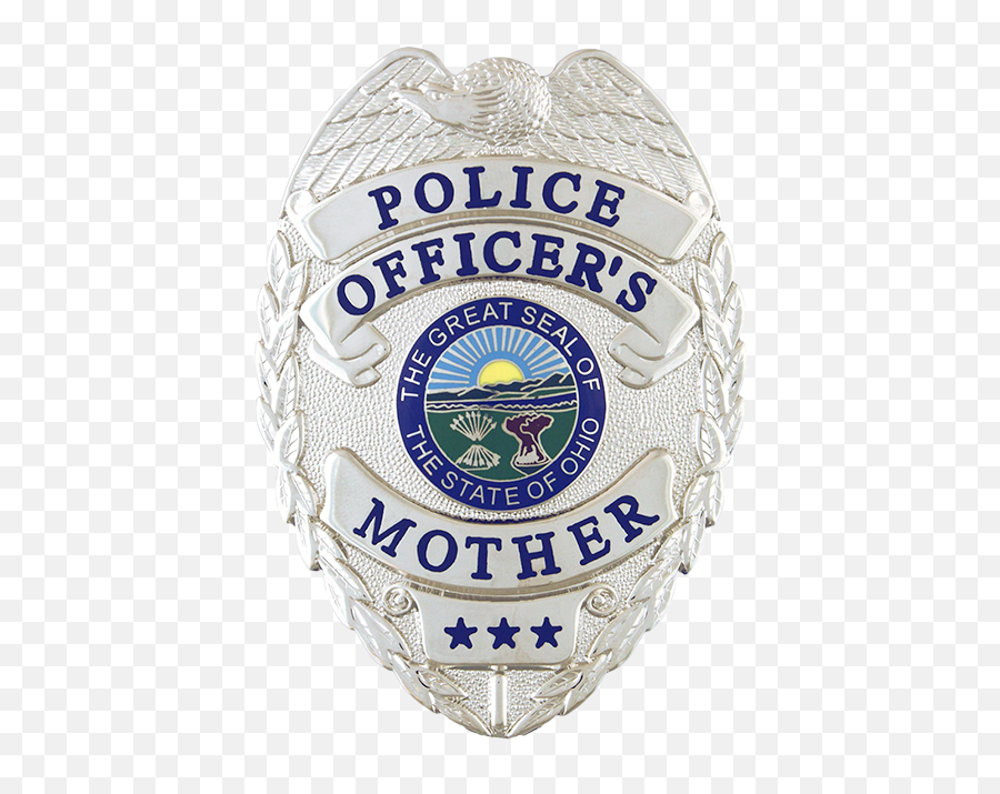 Police Officeru0027s Mother Badge - Gold Abbeville County Emoji,Badge And Emoticon Guidelines