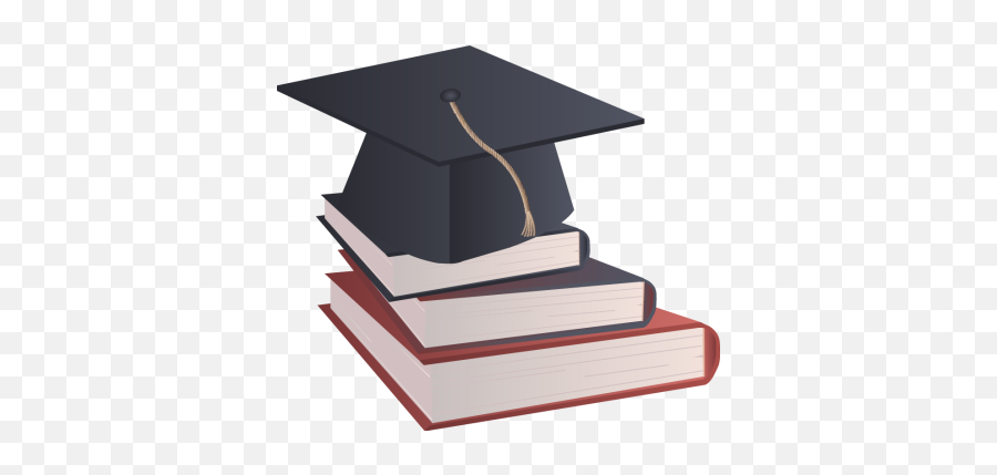 Graduation Hat Free Clip Art Of A Graduation Cap Clipart - Graduation Cap And Books Clipart Emoji,Graduation Emoji