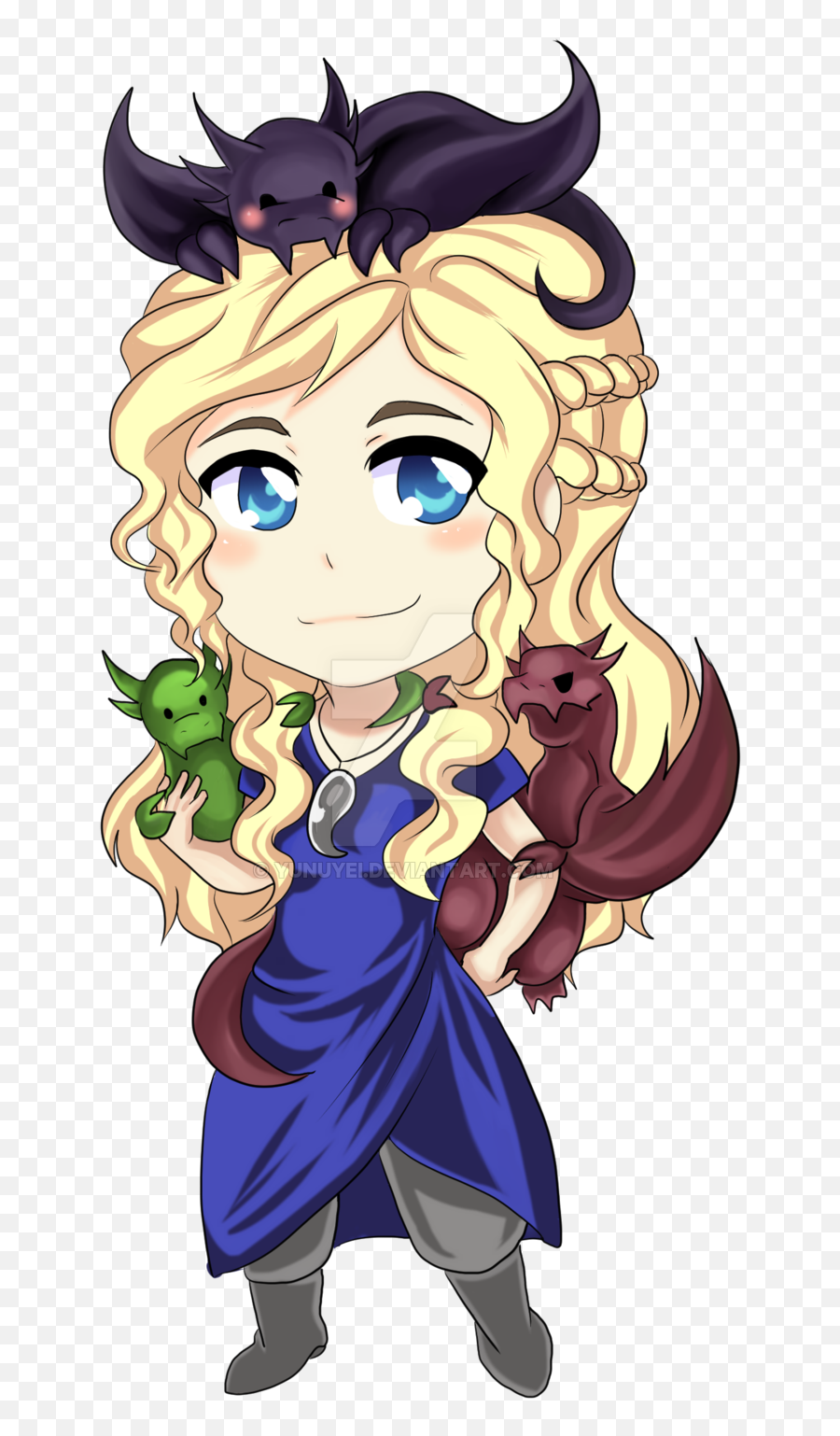 Daenerys Targaryen House Targaryen - Daenerys Targaryen Cartoon Drawing Emoji,Queen Daenerys Targaryen Emotion