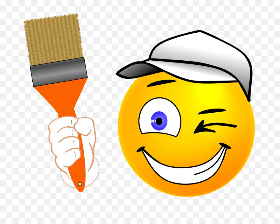Painter Upholsterers Strings - Maler Smiley Emoji,Emoticon Looking At Painting