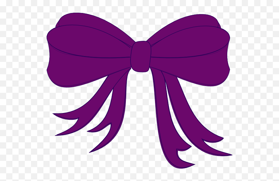 Bows Clipart Purple Bows Purple Transparent Free For - Bow Clip Art Emoji,Bow Emoji Transparent