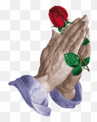 Roses Are Red - Praying Hands With Rose Gif Emoji,Mccallister Emoji