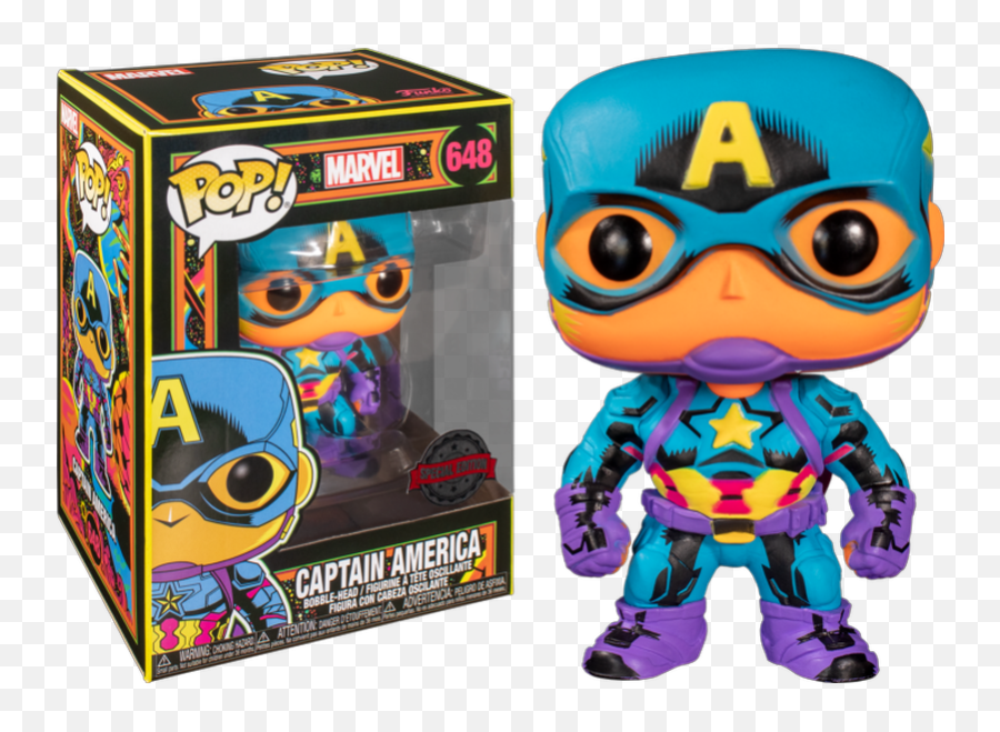 Black Light - Funko Pop Capitan America Emoji,Are There Captain Marvel Emojis