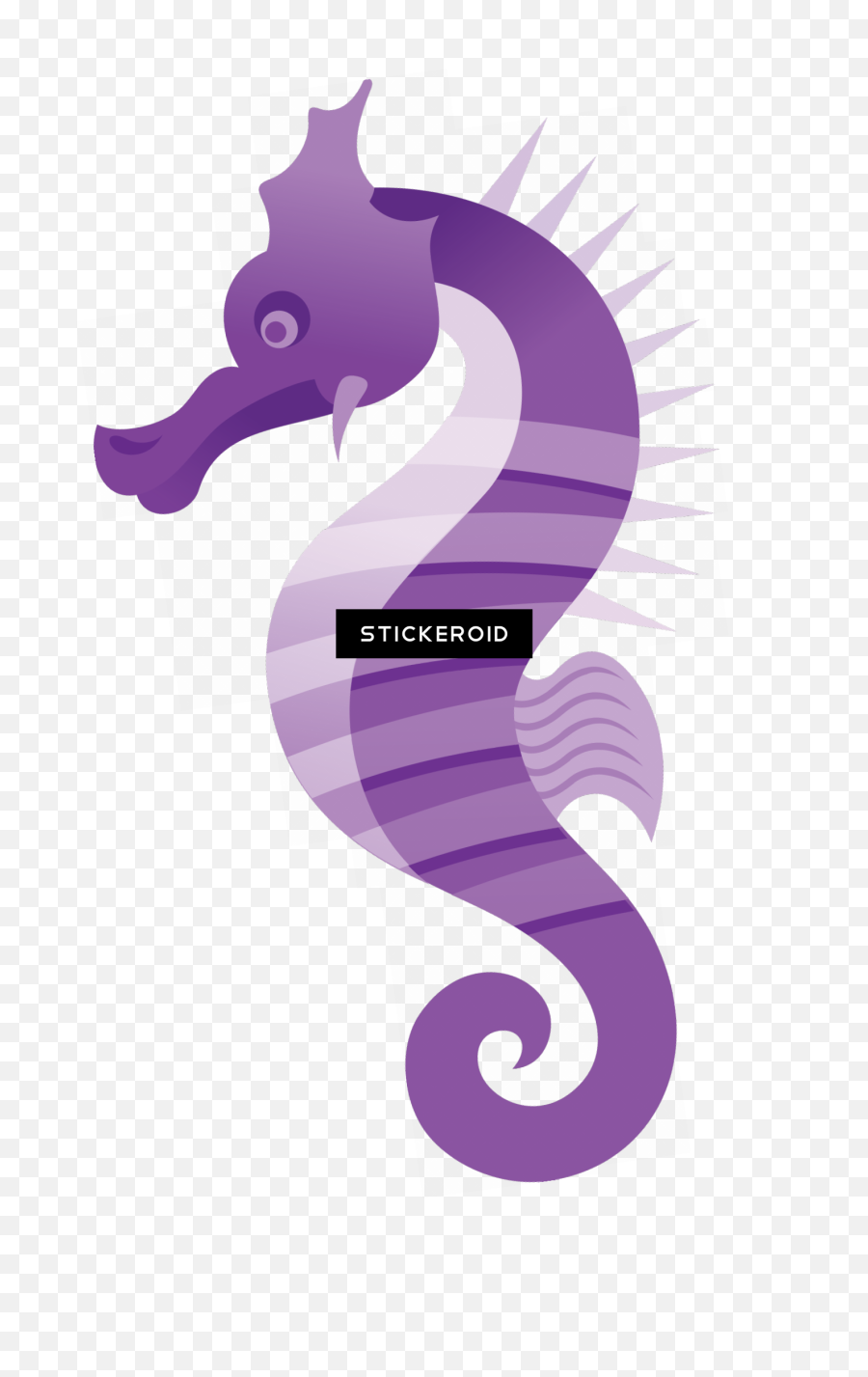 Sea Horse Clipart With No Background Png Download - Purple Icon Emoji,Seahorse Emoji