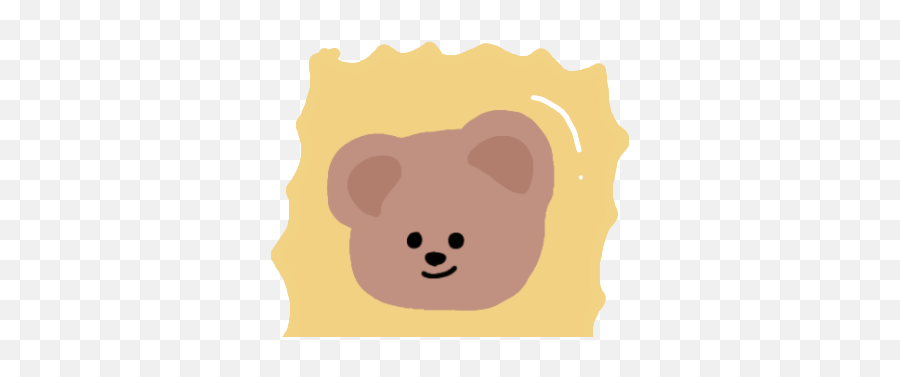 Bear - Bear Cute Png Korean Emoji,Bruins With Bear Emojis