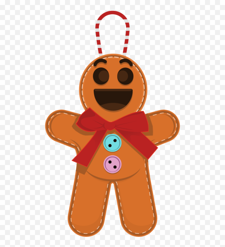 Wink Gingerbread Emoji - Happy,Winking Emoji