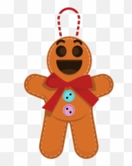 Wink Gingerbread Emoji - Happy,Winking Emoji
