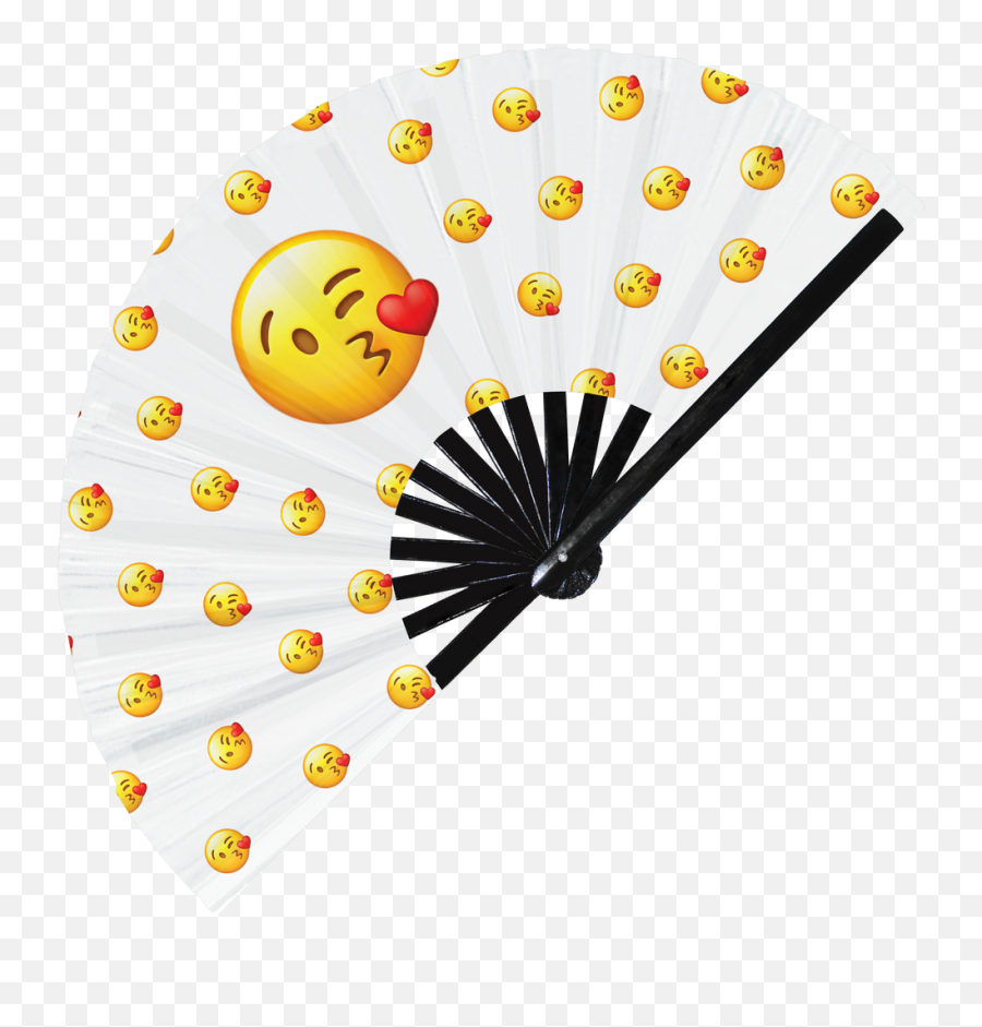 Emoji Hand Fan Uv Glow Foldable Bamboo Fan Emoticon Smiley,Kpop Member Emoji