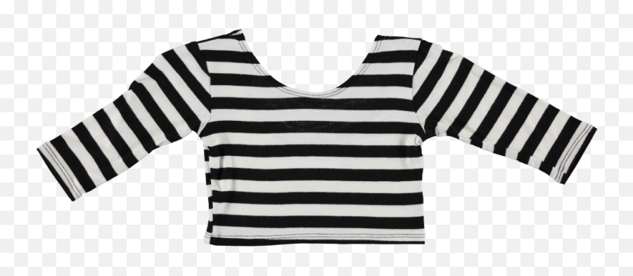 Crop Tops Black White Stripes - Pippi Longstocking T Shirt Kid Emoji,Emoji Crop Top For Kids