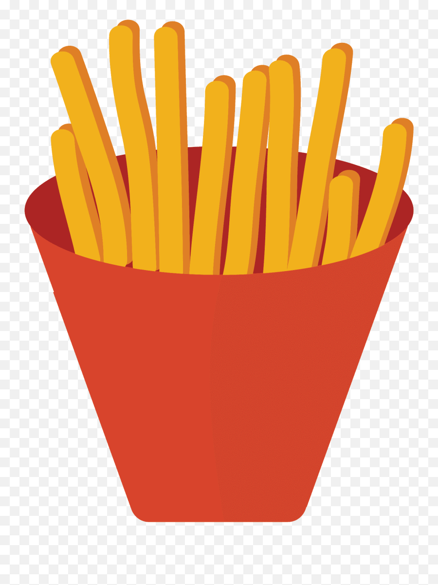 French Fries Emoji Clipart - Solid,Fries Emoji