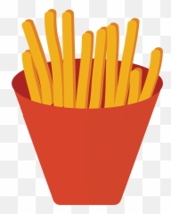 French Fries Emoji Clipart - Solid,Fries Emoji