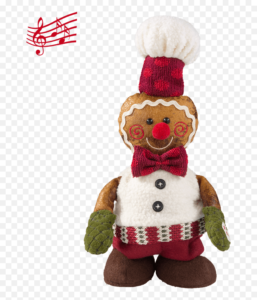 Singing Gingerbread Man - Soft Emoji,Gingerbread Cookie Emoji