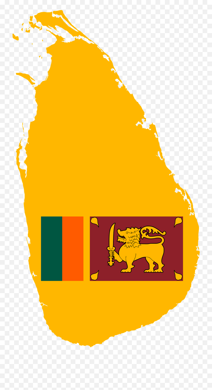 Sri Lanka Map Flag Clipart - Sri Lanka Map Clip Art Emoji,W Flag Emoji