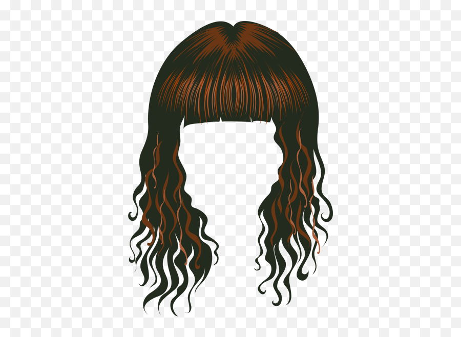 Transparent Girl Hair Png - Hair Wig Clipart Emoji,Iphonecoloring Single Face Emojis