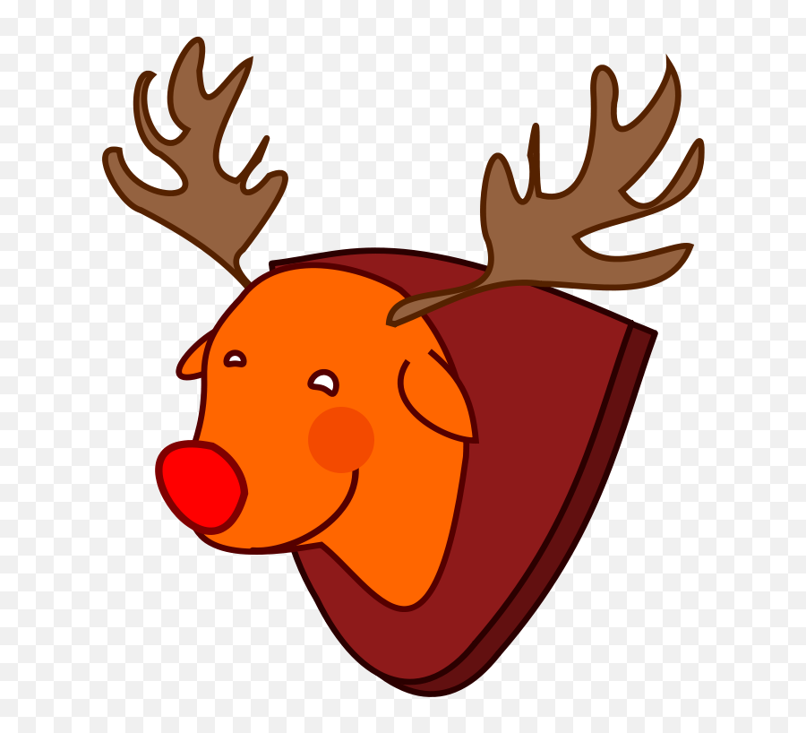 Free Clip Art - Rudolph Emoji,Rudolph Reindeer Emoticon For Twitter