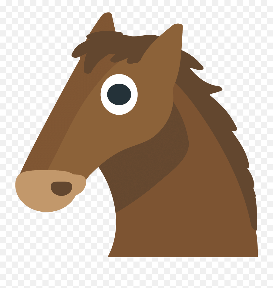 Horse Face Emoji Clipart - Animal Figure,Horse Emojis