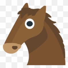 Horse Face Emoji Clipart - Animal Figure,Horse Emojis