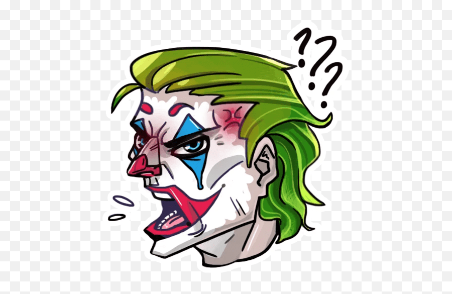 Joker In The Society Sticker - Joker Emoji,Animated Joker Emoji