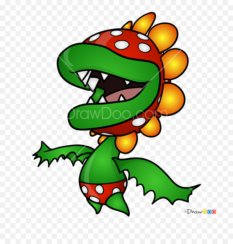 How To Draw Petey Piranha Super Mario - Fictional Character Emoji,Mario Emojis