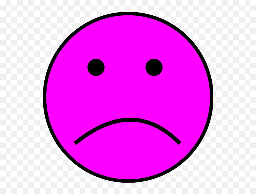 Purple Sad Face Emoji - Clip Art Library Sad Face Emoji Pink,C Emoji