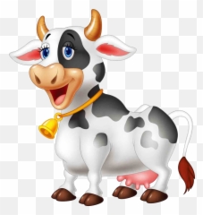 Download Farm Livestock Cartoon Cow - Clipart Cow Cartoon Png Emoji,Cowbell Emoticon
