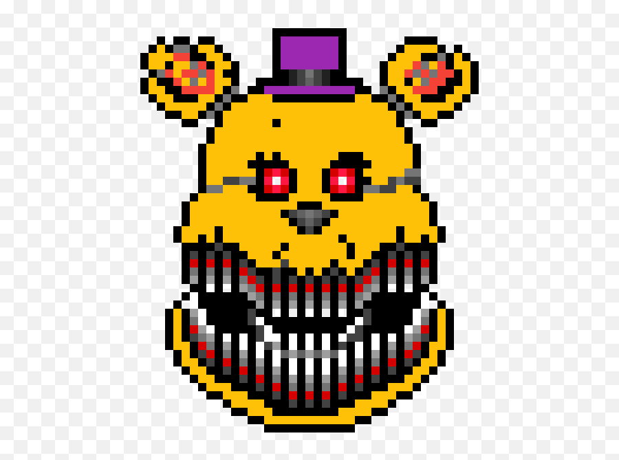 Fnaf By Yeet - Yeti Pixilart Fredbear Pixel Art Maker Emoji,Fnaf Goldenfreddy Emojis