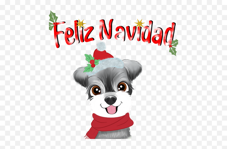 Schnauzer Navidad Emoji,Feliz Navidad Emojis