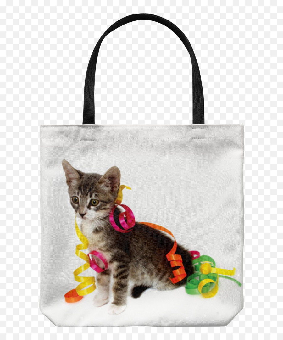Grey Tabby Kitten Cat Party Gift Bag For Gifts Or Product Emoji,Hug Of Sympathy Emoticons