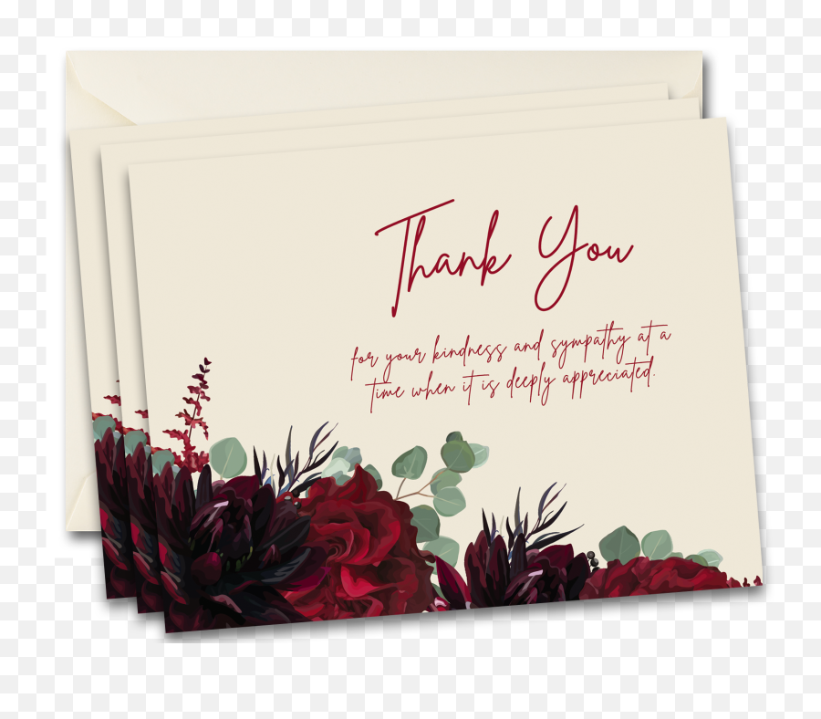 100 - Count Thank You Cards For Funeral Sympathy Blank Emoji,Sympathry Emoticons