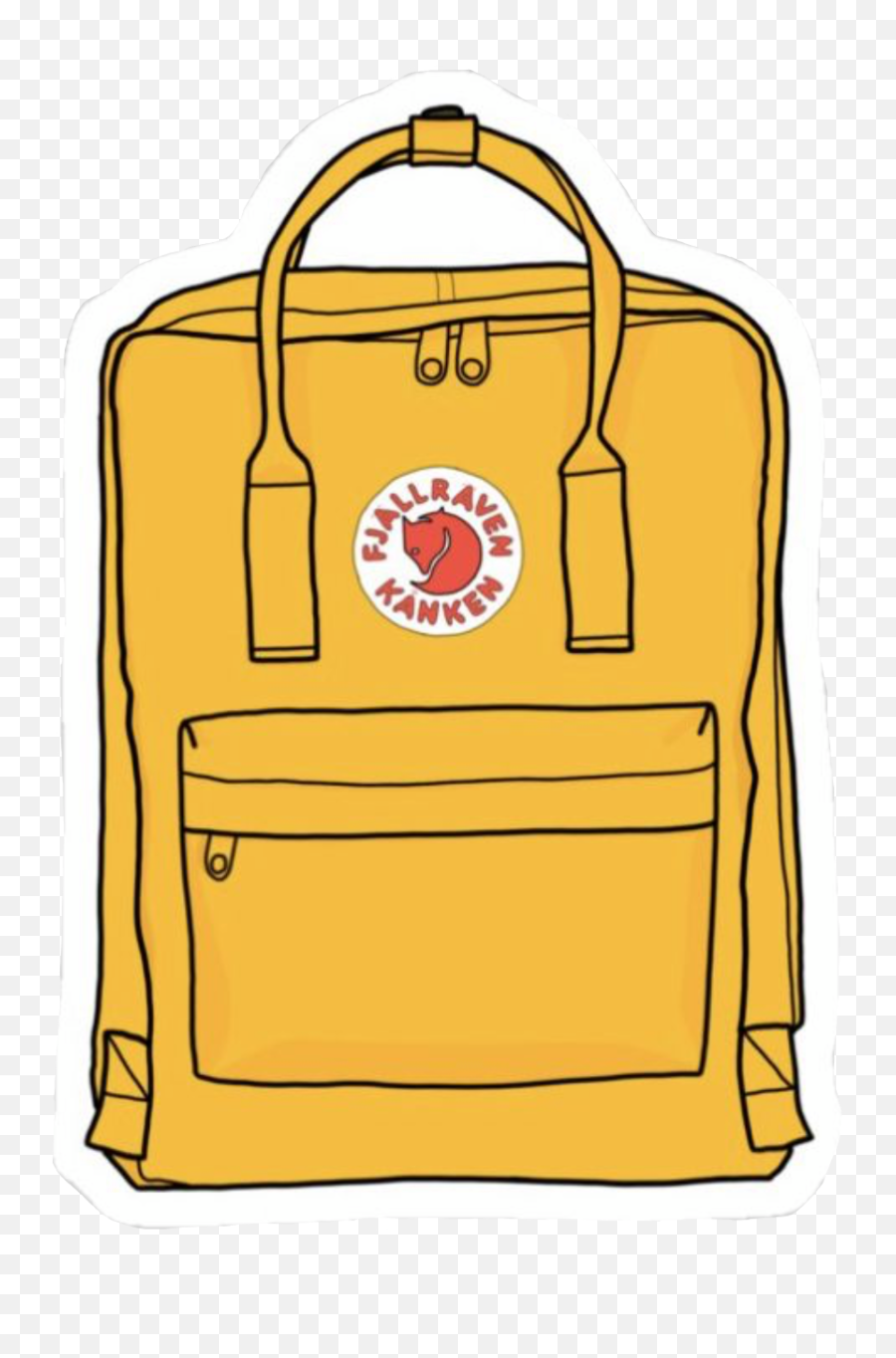 Vsco Backpack Clipart - Kanken Stickers Emoji,Emoji Backpack Target