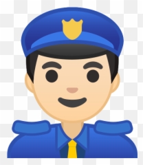 Man Police Officer Light Icon In Noto Emoji People Profession,Yellow Skin Tone Emoji