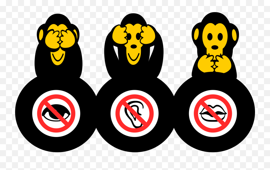 Sticker Three Wise Monkeys Remix Smiley - 3 Wise Monkeys Images Hd Free Emoji,Emoji Remix