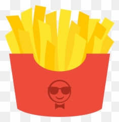 French Fries Emoji Clipart - National French Fry Day Meme,Fries Emoji