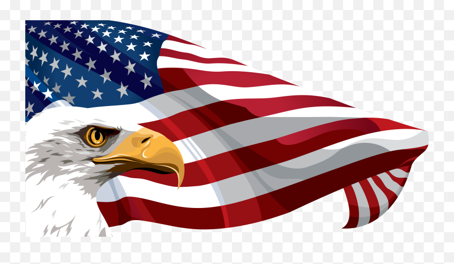 American Flag With Eagle Png U0026 Free American Flag With Eagle - American Flag And Eagle Clipart Emoji,America Flag Emoji