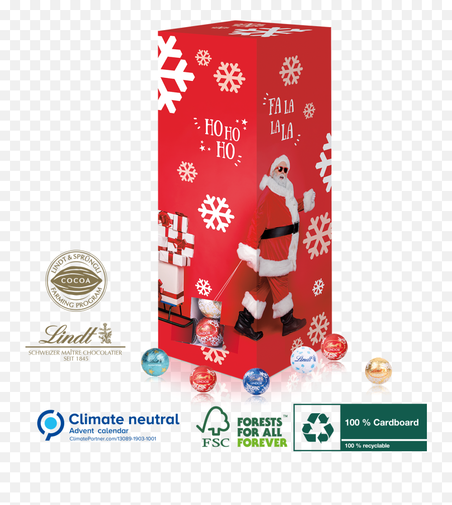 Bespoke Lindt Tower Advent Calendar Advent Calendars - For Holiday Emoji,Santa Sleigh Emoji