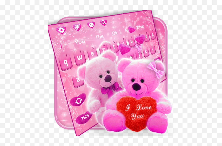 Couple Bear Love Keyboard Theme - Soft Emoji,Ghost Emoji Stuffed Animal
