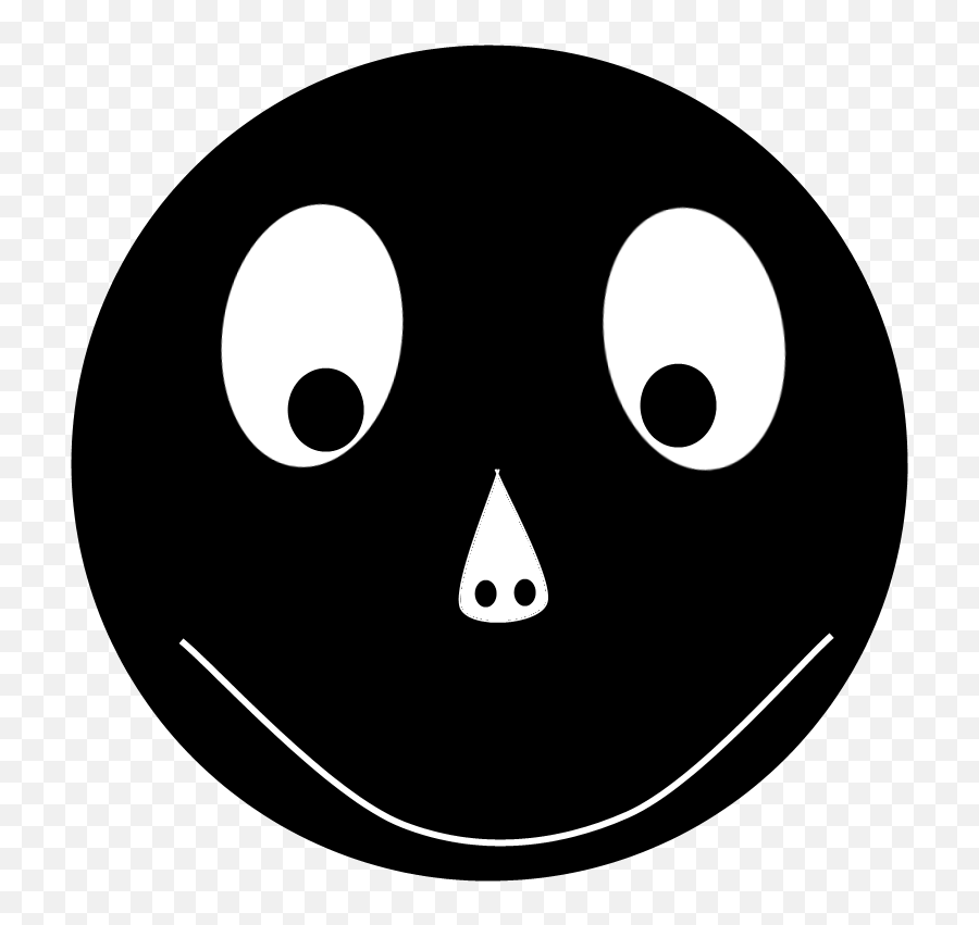 Smiley Black - Dot Emoji,Emoticon Black And White