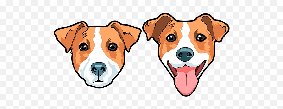 Cute Jack Russell Terrier Dog - Custom Cursor Dogs Emoji,Emotion Pets Playfuls