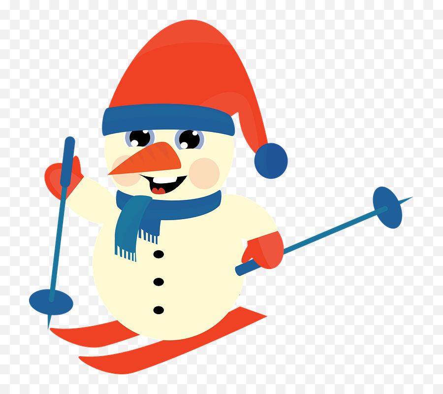 Over 100 Free Snowman Vectors - Pixabay Pixabay Skiing Clipart Emoji,Snowman Emoji With Snow
