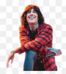 Smiley Dropdead Sticker - Oliver Sykes Concert Emoji,Oliver Sykes Emoji