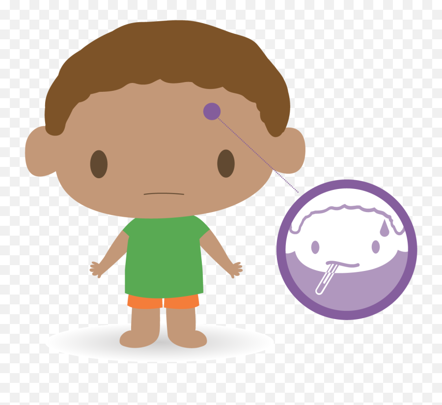 Sick Clipart Viral Fever - Fever Kid Png Emoji,Frozen Fever Emoji