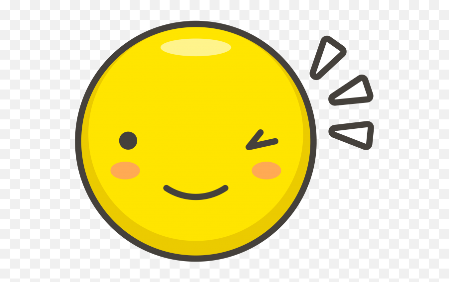 Download Winking Face Emoji - Svg Face Wink,Winky Emoji