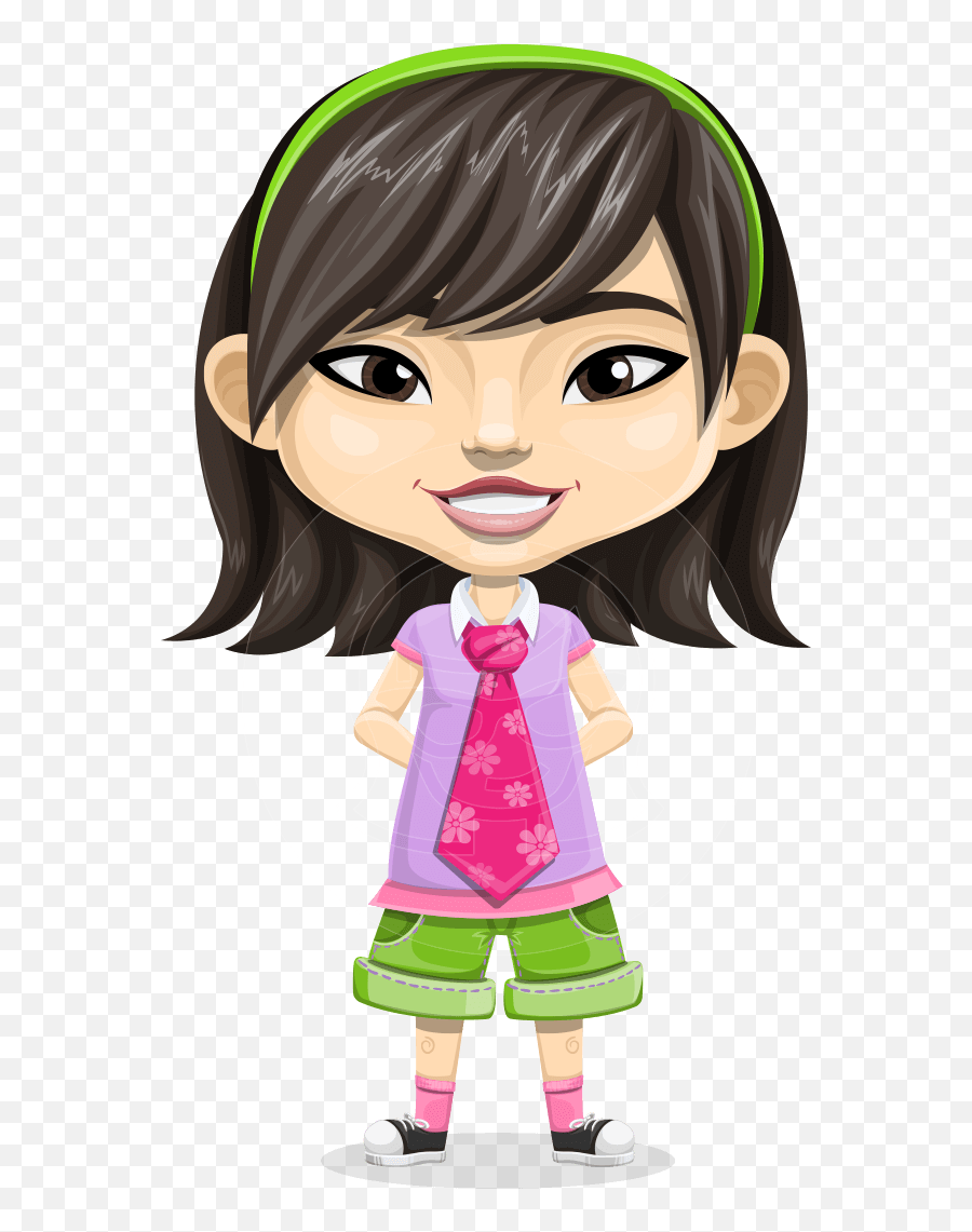 Asian School Girl Cartoon Vector Character Aka Ah Cy Graphicmama Emoji,Asian Face Emotions