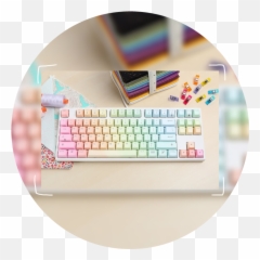 Aesthetic Circle Rainbow Keyboards - Pretty Keyboard Emoji,Numpad Emojis