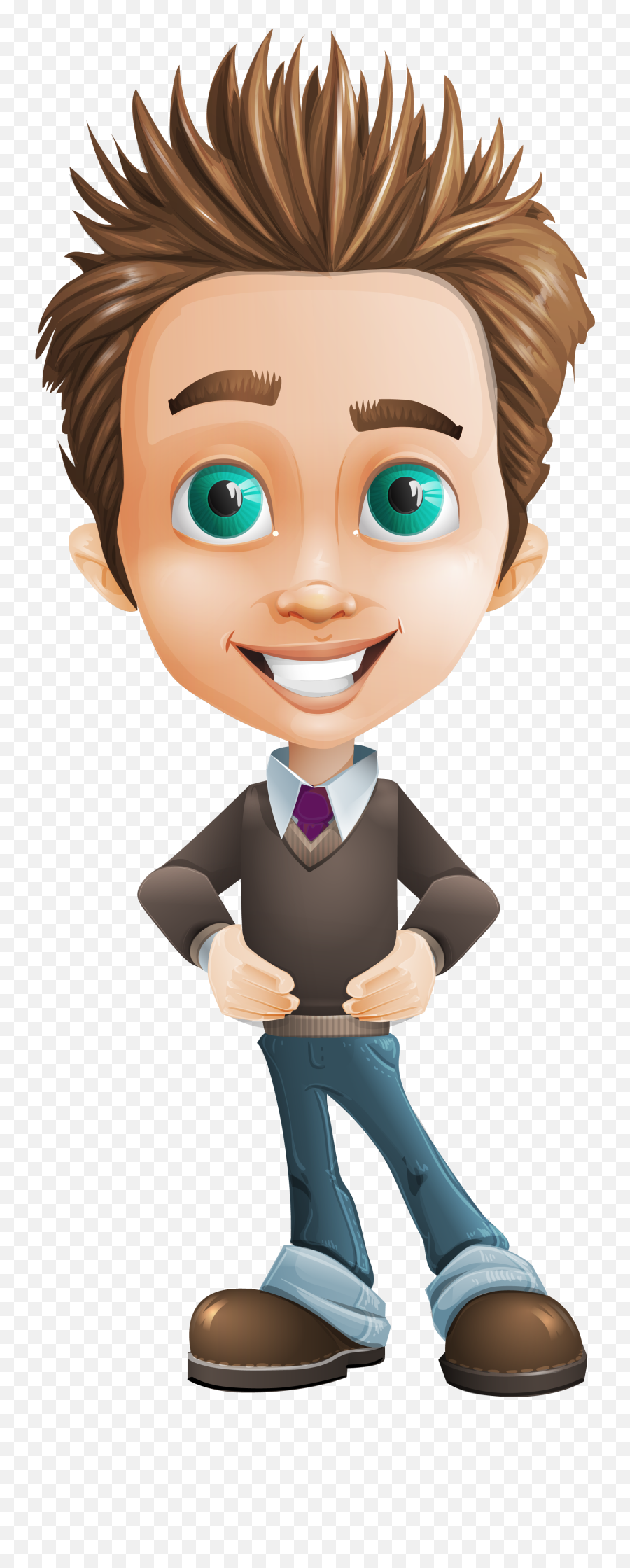 Zack And Zoeys Hangout - Smart Boy Cartoon Png Emoji,Caricature Emotions